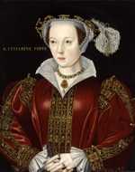 Miniature Portrait of Catherine Parr, Henry's sixth and last wife by Hans Holbein the Younger, 1540
