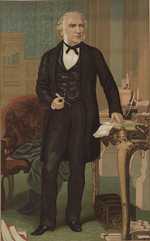 A portrait of William Ewart Gladstone from the Welsh Portrait Collection at the National Library of Wales, the artist is unknown
