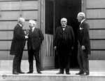 'The Big Four' made all the major decisions at the Paris Peace Conference (from left to right, Lloyd George, Vittorio Emanuele Orlando of Italy, Georges Clemenceau of France, Woodrow Wilson of the U.S.)