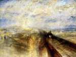 Turner's wonderful Rain, Steam and Speed is a painting of a great western train crossing the Maidenhead bridge.