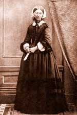 A photograph of Florence Nightingale circa 1858 published in 'The life of Florence Nightingale' (1913) by Edward Cook