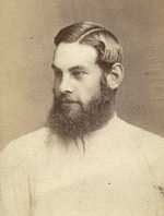 W. G. Grace photographed by Elliott and Fry in 1872.