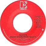 The Bohemian Rhapsody by Queen US vinyl red label
