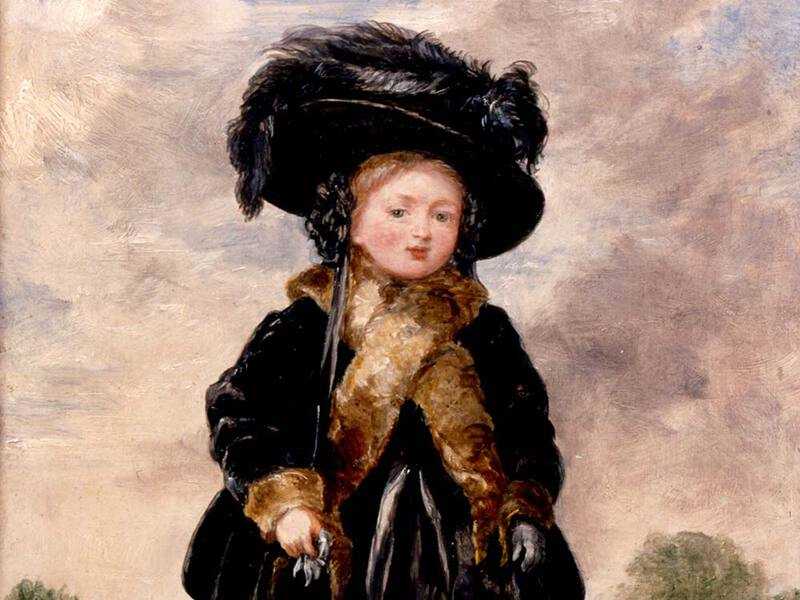 A painting of Princess Victoria, aged four.