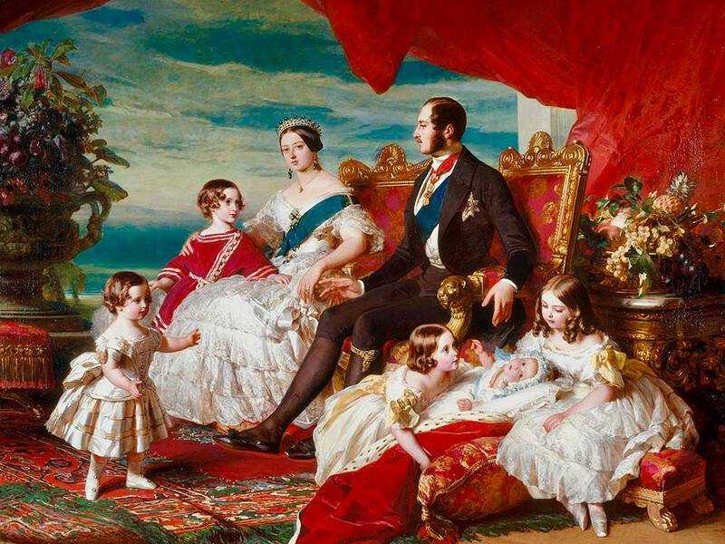 Queen Victoria, Prince Albert and five of their children. They went on to have nine!