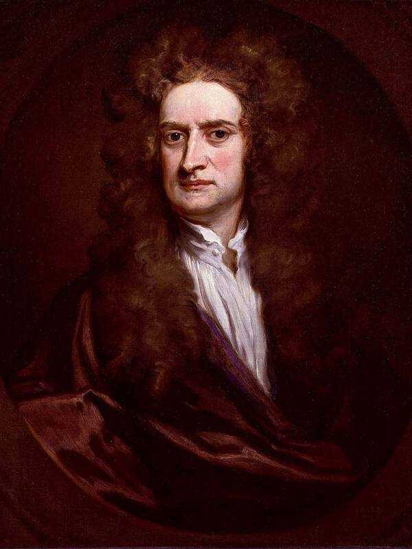 Godfrey Kneller's 1702 portrait of Sir Isaac Newton