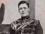 The handsome young Churchill in his fourth hussars uniform; he served, amongst other places, as a subaltern in India.