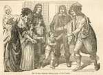 Sir Walter Raleigh taking a leave from his family