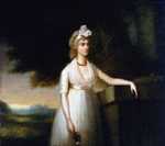 Lady Nelson, Nelson's wife, formerly Frances 'Fanny' Nisbet of the island of Nevis, West Indies. A painting of the British school; circa 1800, formerly attributed to Richard Cosway