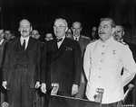 Attlee with Harry S. Truman and Joseph Stalin at the Potsdam Conference, 1945