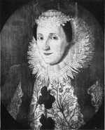 An engraving of Alice Barnham, the daughter of Benedict Barham, who became Bacon's wife on May 10, 1606