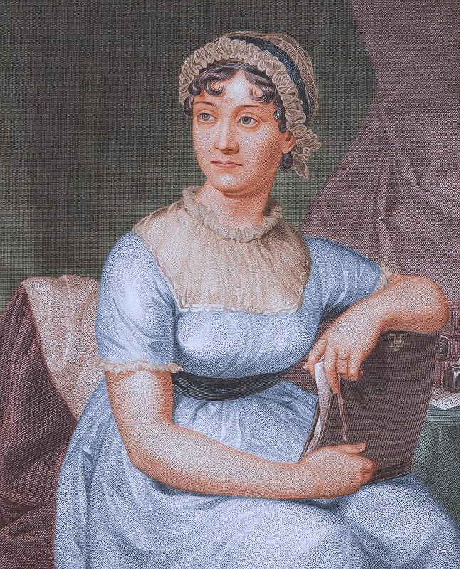 jane austen blue dress portrait Jane, Austen, 1775