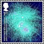 A Royal Mail stamp celebrating the World Wide Web. It says 'Revolutionary Global Communications System'