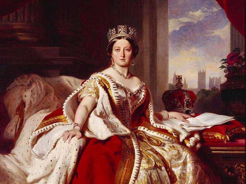 Queen Victoria in her coronation robes