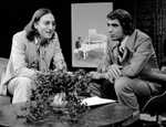 Publicity photo of Lennon and host Tom Snyder from the television programme Tomorrow. Aired in 1975, this was the last television interview Lennon gave before his death in 1980.)