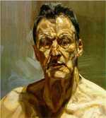 'Self-portrait' by Freud in 1985 currently in Private Collection