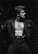 George Michael performing on The Summit stage in Houston (Texas, USA) during the Faith World Tour in 1988.