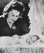 Princess Elizabeth with her son Prince Charles, 1948