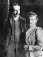 Photograph of Edward Elgar and his wife Caroline Alice Elgar believed to date from c. 1891. Photographer unknown