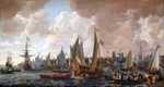 Charles sailed from his exile in the Netherlands to his restoration in England in May 1660. Painting by Lieve Verschuier.
