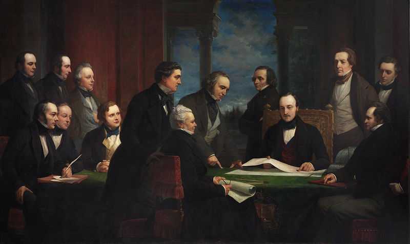 'The Royal Commissioners for the Exhibition of 1851' by Henry Wyndham Phillips (1820–1868)