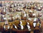 The Spanish Armada departing from Ferrol in Spain