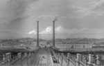 The incline and stationary steam engine chimneys at Camden Town.