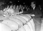 Attlee as Lord Privy Seal, visiting a munitions factory in 1941
