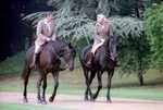 The Queen and President Reagan riding at Windsor, June 1982