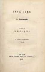 Title page of the first edition of Jane Eyre