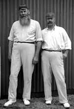 A photograph of W.G. Grace and Billy Murdoch.
