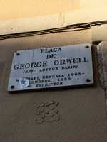 The square in Barcelona renamed in Orwell's honour (© victorgrigas, CC0)