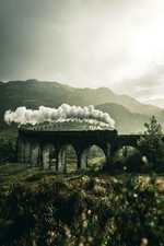 The Glenfinnan Viaduct became an iconic place after being part in the Harry Potter movies