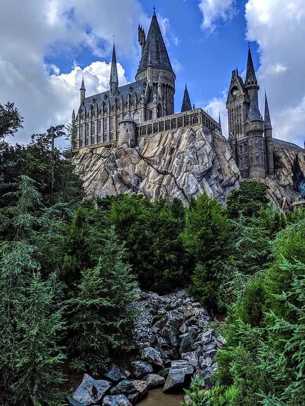 A photo of Hogwarts at the Universal Studios in Orlando