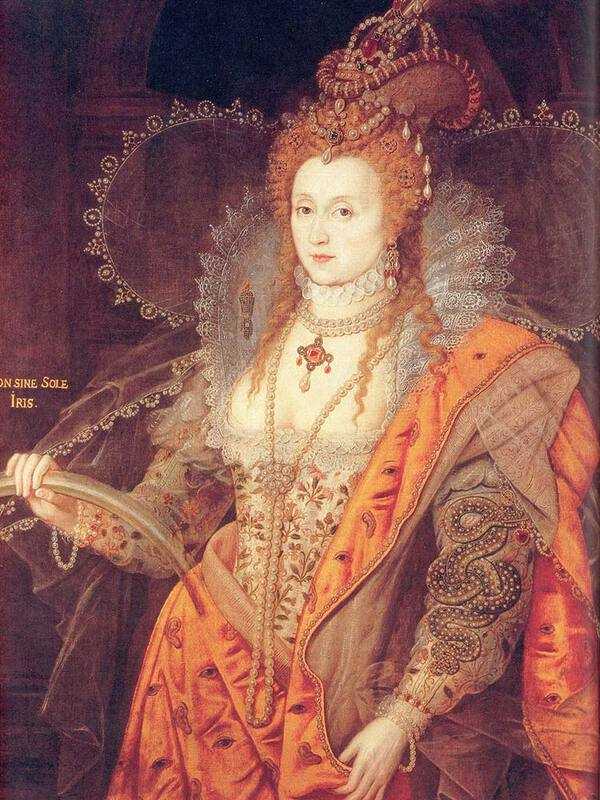 The Rainbow Portrait of Elizabeth I dated from the early 1600s, towards the end of Elizabeth's reign.