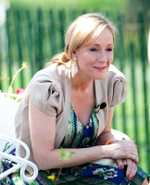 A photo of J.K. Rowling reading from Harry Potter and the Sorcerer's Stone at the Easter Egg Roll at the White House in 2010. (© Daniel Ogren, CC BY 2.0)