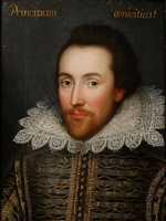 A portrait of William Shakespeare as a young man