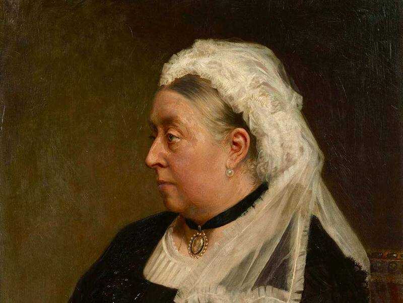 Queen Victoria in 1883, aged 64.