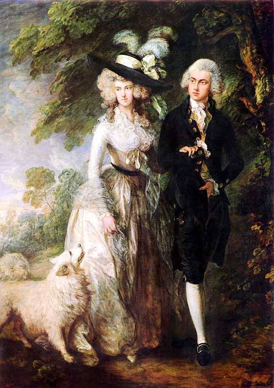 'The Morning Walk', Portrait of Mr and Mrs William Hallett (1785)