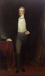 'Sir Robert Peel, 2nd Bt', by Henry William Pickersgill (died 1875), given to the National Portrait Gallery, London in 1951