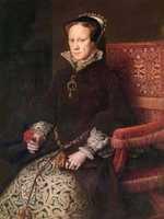A portrait of Queen Mary I (better known as Mary Tudor or Bloody Mary), painted in 1554.